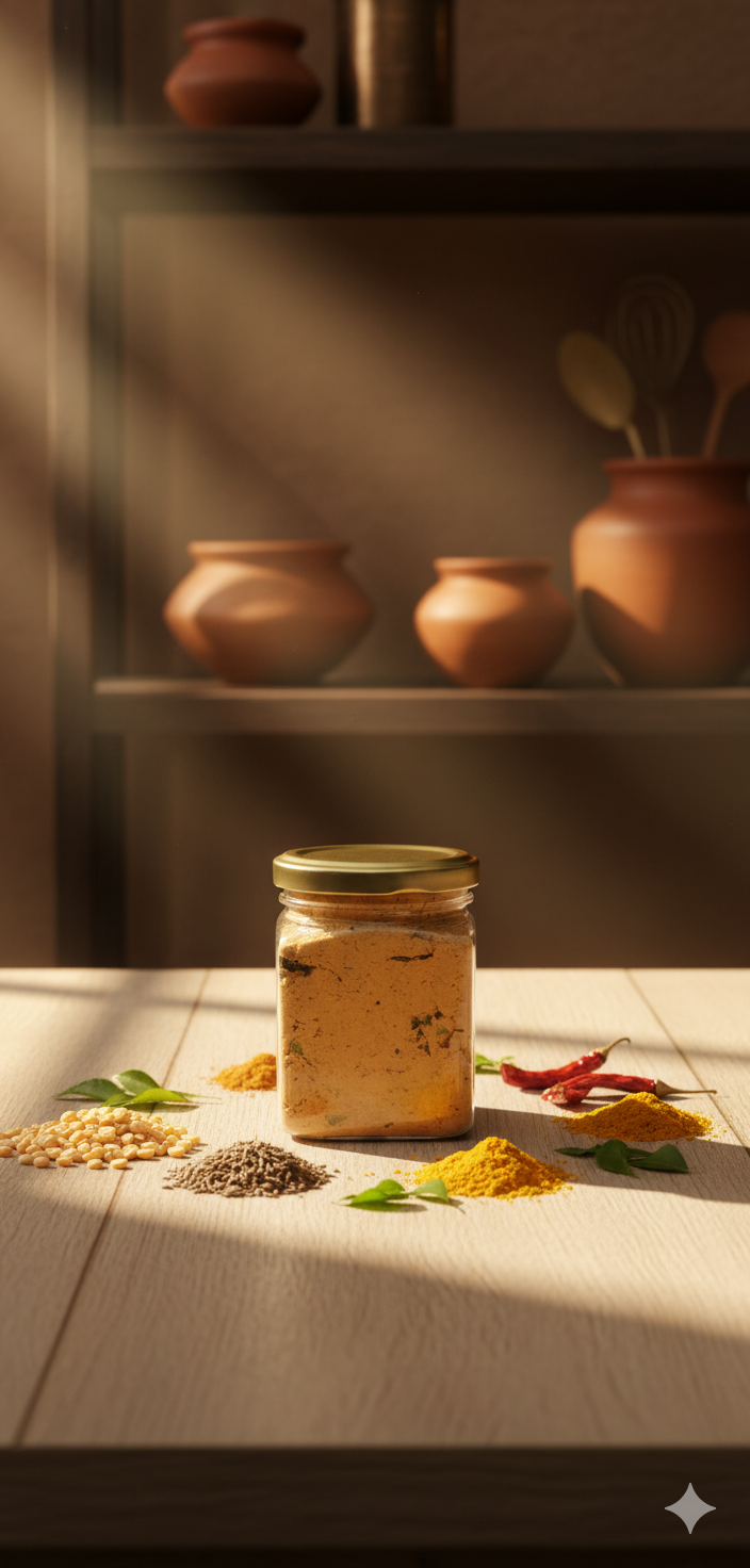 Paruppu Podi - 100% Natural - No Chemicals & Additives - 200g